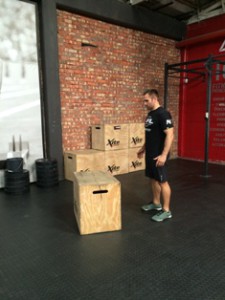 Box Jump Over start