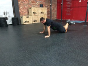 Kneeling Pushup end